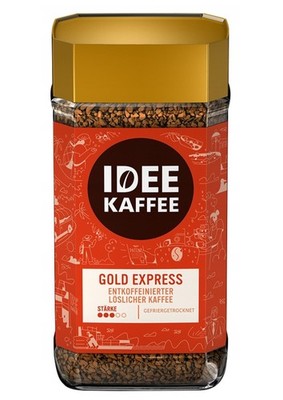 Idee Kaffee GOLD EXPRESS entkoffeinierter löslicher Kaffee, 200g