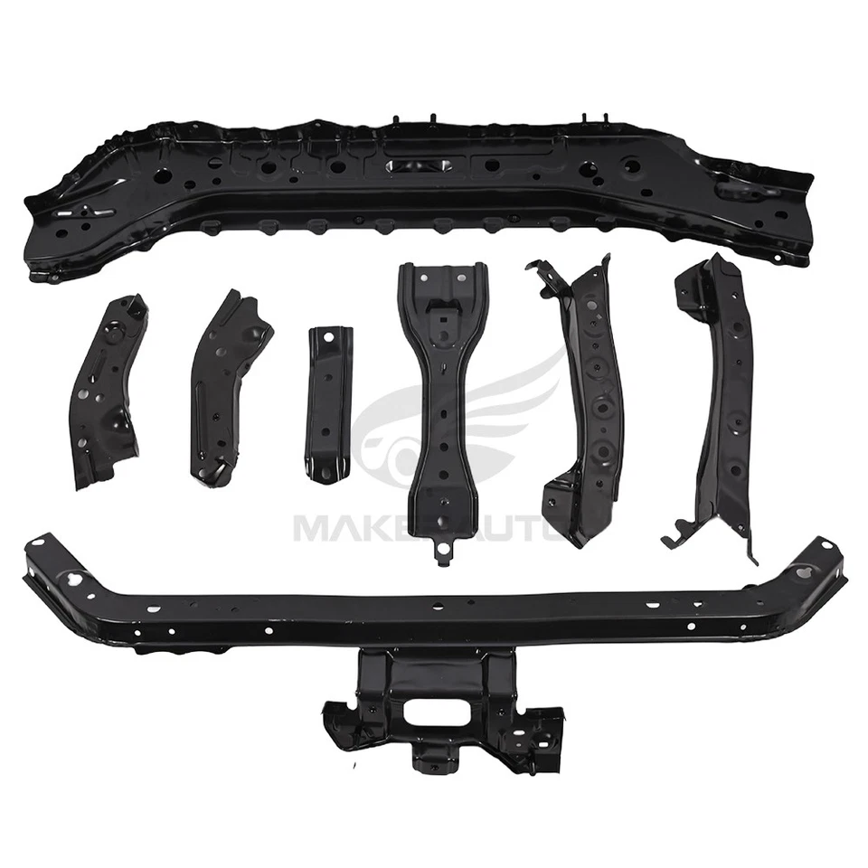 Juego de 8 soportes de radiador de soporte delantero de acero para Nissan Sentra 2013-2019 Foto 4 de 4