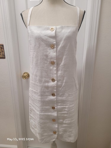 J CREW CLAUDIA KLEID AUS LEINEN, MIT XL NEU MIT ETIKETT - Bild 3 von 7