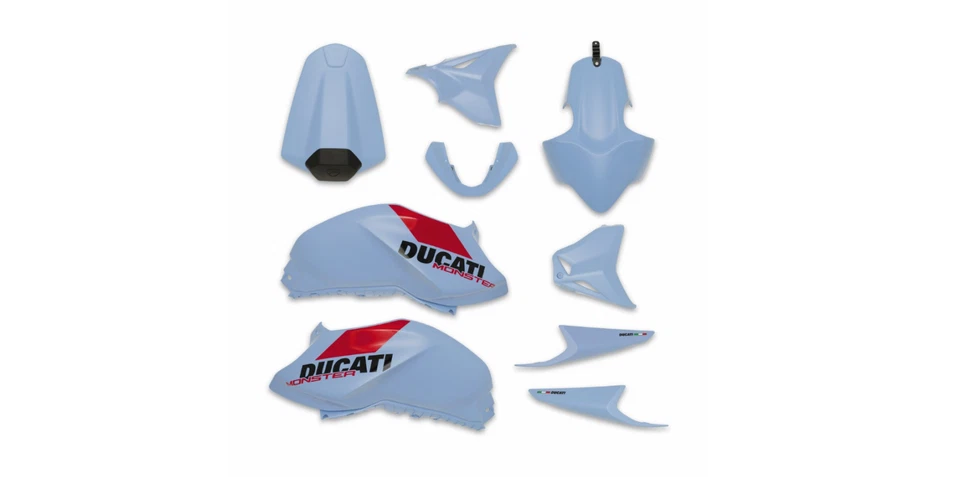 Carénages bleu clair pour Ducati Monster (97181271AA) - Photo 1/1