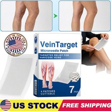 2026 4Pcs Vein Target Microneedle Patch Natural Ingredients Leg Care Patch New