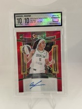 Panini 2024 Select WNBA Signatures Red Prizm Angel Reese SG-AR RC Auto /99 Sky