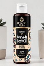 Ayurveda Body Botanic Rain vanilla Dry Crepey Skin Moisturiser Oil 100ml exp 28