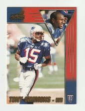 1998 Pacific Aurora #105 Tony Simmons rookie card, Wisconsin Badgers. rookie card picture