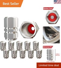 12 Pack Heavy-Duty Tire Valve Caps with Rubber Seal – Universal Fit Protection