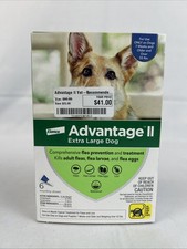 Advantage II Flea Treatment For XL Dogs Over 55 lbs 6 Months Supply