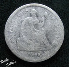 1866-S Seated Liberty Half Dime — photo from another recent sale