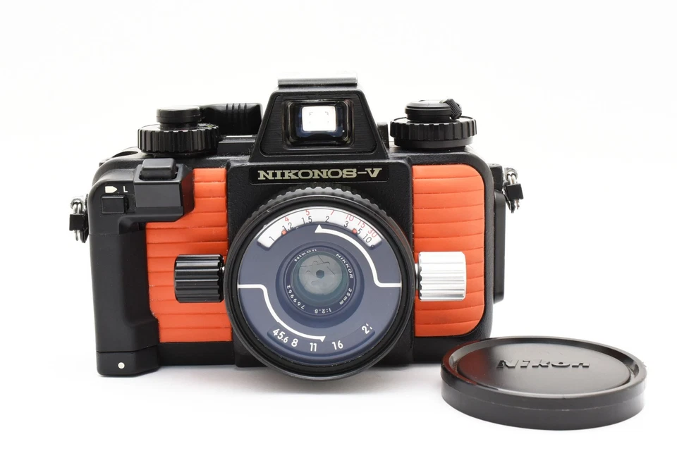 ¡¡OH!! [Casi COMO NUEVA] Lente Nikon Nikonos V 35 mm cámara fotográfica UW 35 mm f2,5 JAPÓN Foto 3 de 4