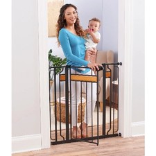 Regalo Home Accents Extra Tall Walk Thru Baby Safety Gate 37 Inch New Zealand