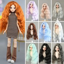 1/3 1/4 1/6 1/8 extra small BJD Wig Long Wavy Curly BJD Dolls Hair without Bangs