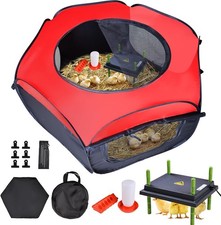 Chicken Brooder Box for Chick Starter Kit - 10  12inch Brooder Heating Plate...