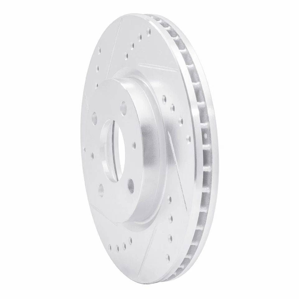 For Isuzu Impulse 90-92 Brake Rotor DFC Premium Drilled & Slotted Rear Driver - Imagem 2 de 4