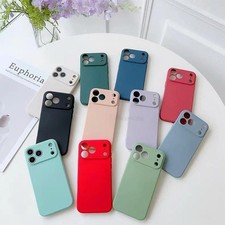 New Silicone Phone Case Screen Protector For iPhone 15 16 17 Pro Max 17 Air