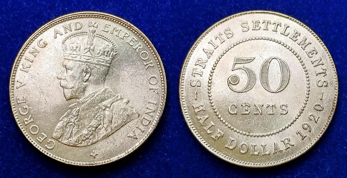 银色1920 年马来西亚硬币| eBay