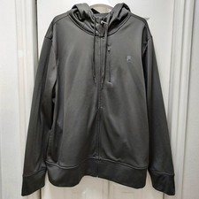 Fila Sport Men's Full-Zip Athletic Jacket Black Hoodie Tracksuit Large
