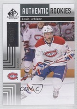 2011-12 SP Game Used Edition Authentic Rookies 292/699 Louis Leblanc #189 0i6