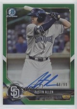 2018 Bowman Chrome Prospect Green Refractor 8/99 Austin Allen Auto 0qo1