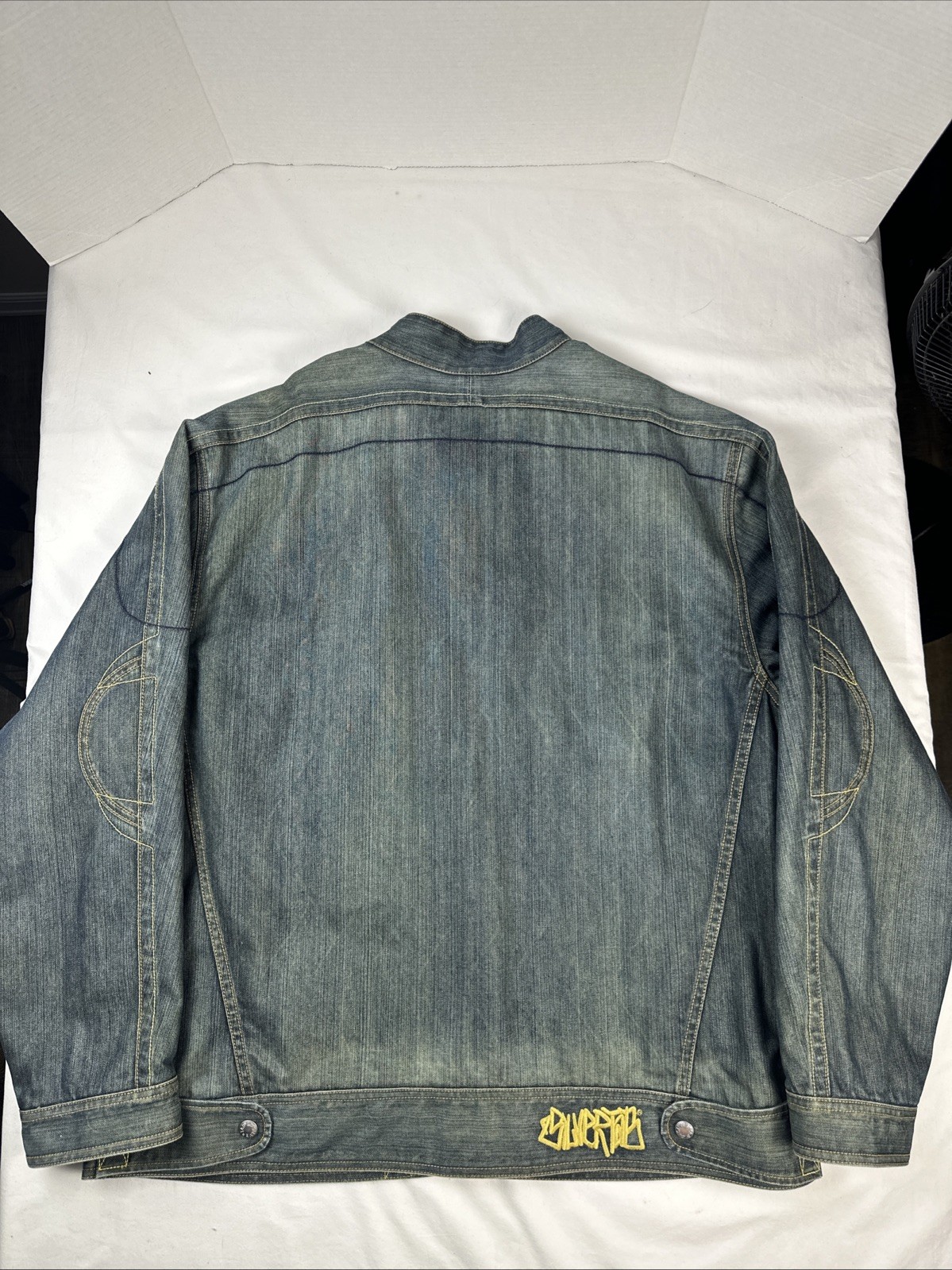 Levi’s SilverTab Sample Denim Jacket Quilted Embr… - image 16
