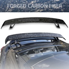 Universal Racing Rear Trunk Spoiler Lip Wing Added On Forged Carbon Fiber Cf