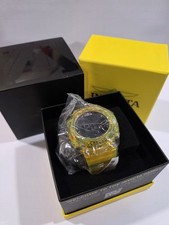 Invicta Racing Burnout Digital Men's Watch - 52mm, Transparent, Yellow 49044 