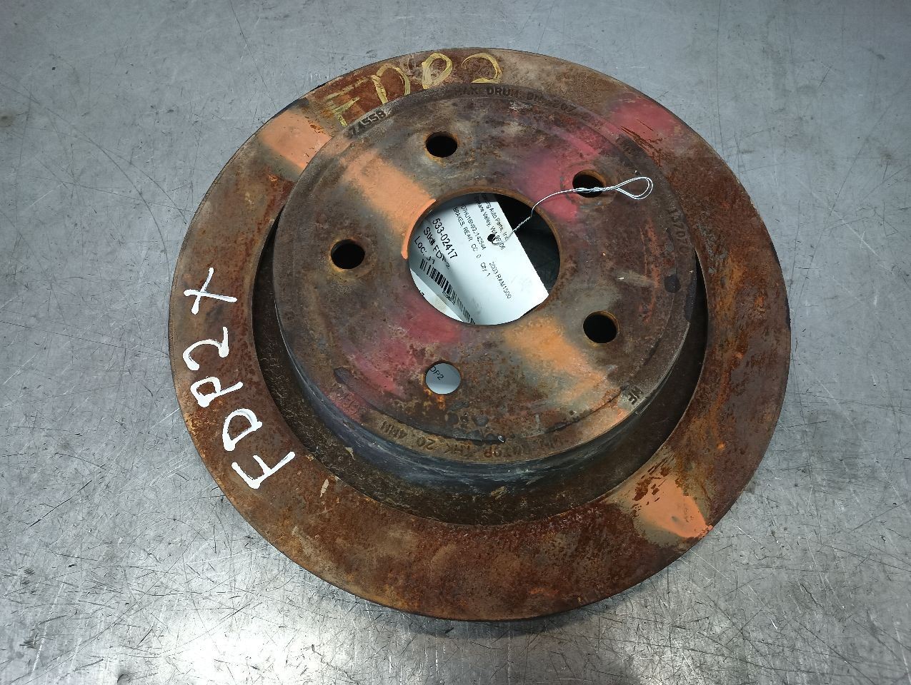 Rear Rotor from 2003 Dodge Ram 1500 12986116