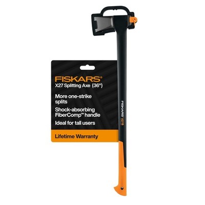 36'' Super Splitting Axe for Medium to Large Logs - Shock-Absorbing Handle, Forge