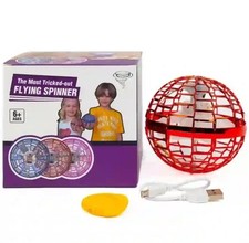 LED Flying Spinner Ball Hand Controlled Hover Boomerang Return Rechargeable Fidg