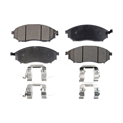 Front Rear Semi-Metallic Brake Pads Parking Shoes Kit For Nissan Murano INFINITI - Picture 8 of 12