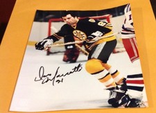 TOUGH DON MARCOTTE AUTO. 8 X 10  BRUINS PHOTO WITH CERTIFICATE !!