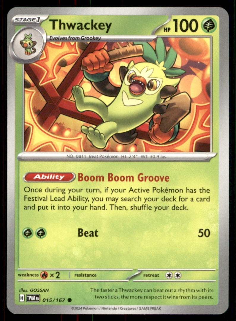 Pokémon TCG Non-Holo thwackey