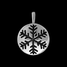 925 Sterling Silver Snowflake Pendant
