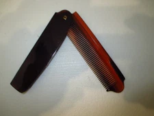 Kent 4" Handmade Folding Pocket Comb for Men, Fine Tooth Hair Comb Straighter