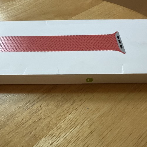 Apple Watch Braided Solo Loop Guava Pink Red Size 5 40mm 41mm 42mm MT793AM/A - Picture 2 of 4