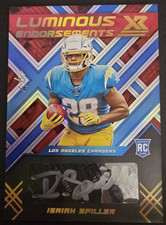 2022 Panini XR Luminous Endorsements Red Isaiah Spiller Rookie Auto 1 of 1 LAC
