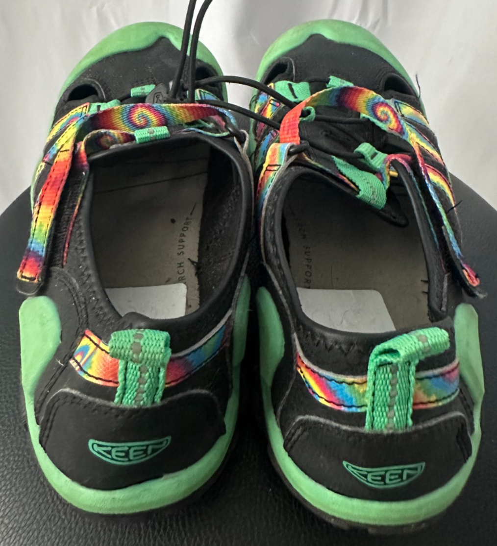 Sandalo Keen Notch Creek nero verde arcobaleno lacci elastici ragazzo taglia 6
