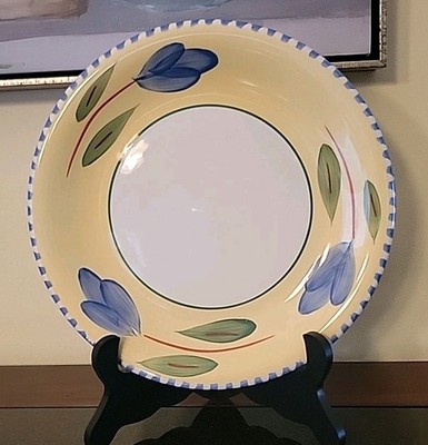 Maxam Set Of 4 Dinner Plates Mediterranean Style Hand Painted Made In Italy EUC