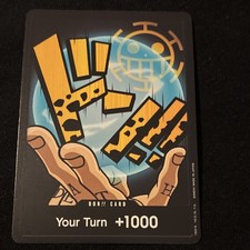 Bandai Don!! Card Your Turn +1000 Trafalgar Law One Piece CCG Foil Full Art