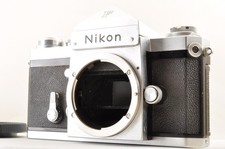 Nikon F Eye Level Silver 35mm SLR Film Camera Excellent 5  4383