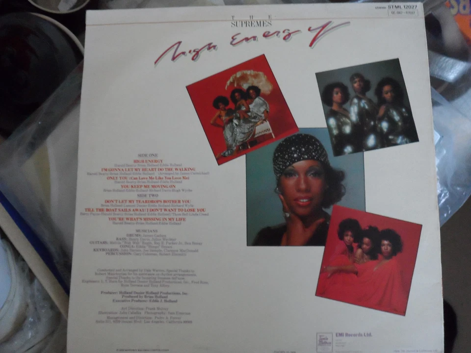 THE SUPREMES - High Energy. Original 1976 Vinyl LP UK release, Tamla Motown - Image 2 of 3