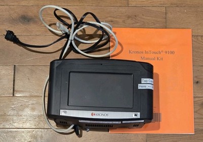 Kronos InTouch 9100 Standard Time Clock - 8609100-007 w/ Power Supply & Manual