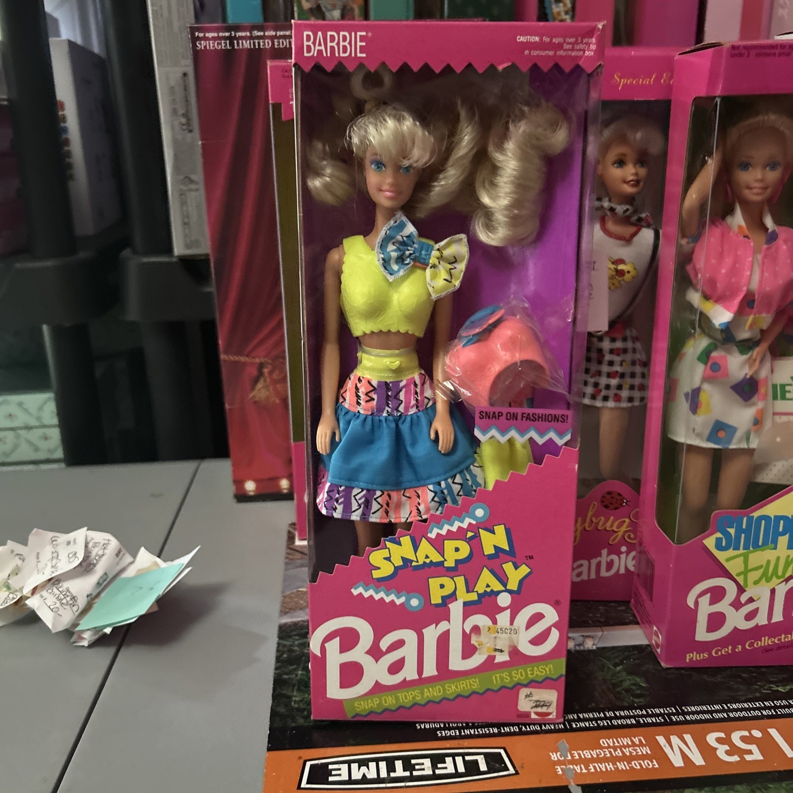 NIB 1991 Mattel Snap’n Play Barbie 3550