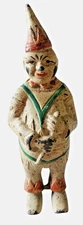 Antique 1920s AC Williams Cast Iron Clown Bank Hand-Painted Antique Collectible