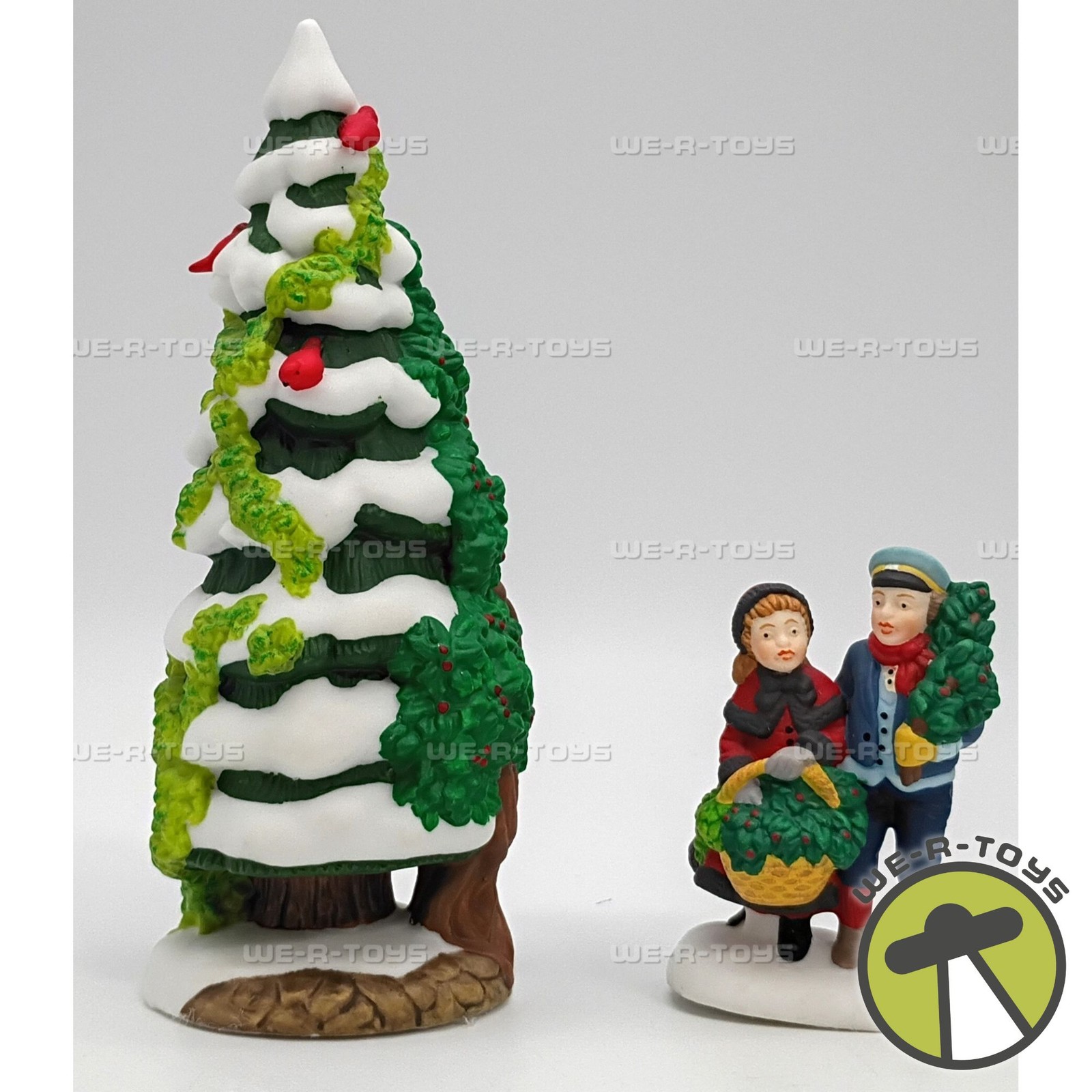 Department 56 The Holly and the Ivy Set of 2 Accessories 1997 Heritage Village