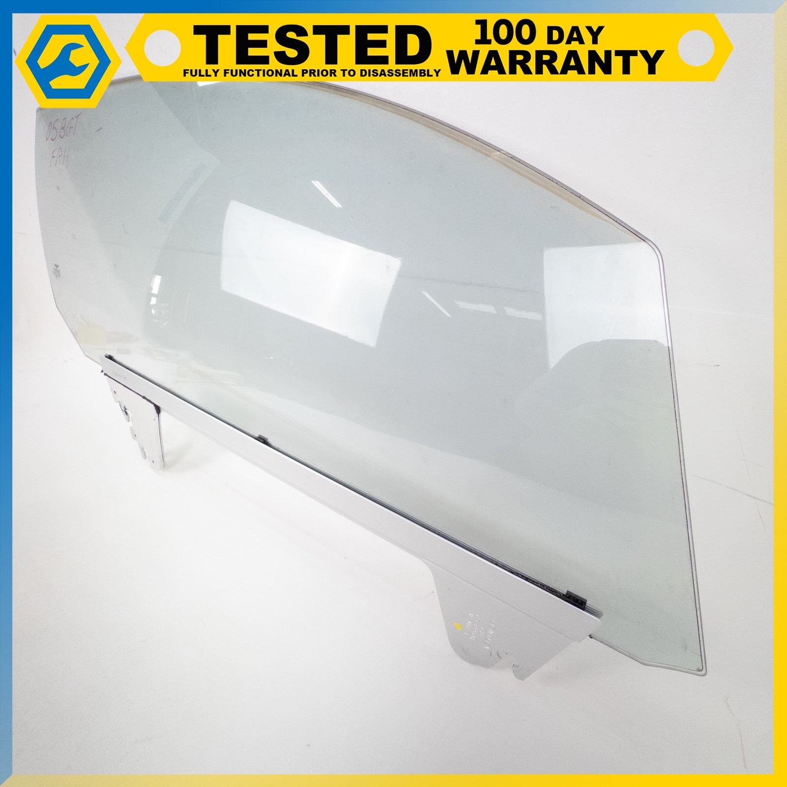 03-10 BENTLEY CONTINENTAL GT COUPE FRONT RIGHT PASSENGER DOOR WINDOW GLASS OEM