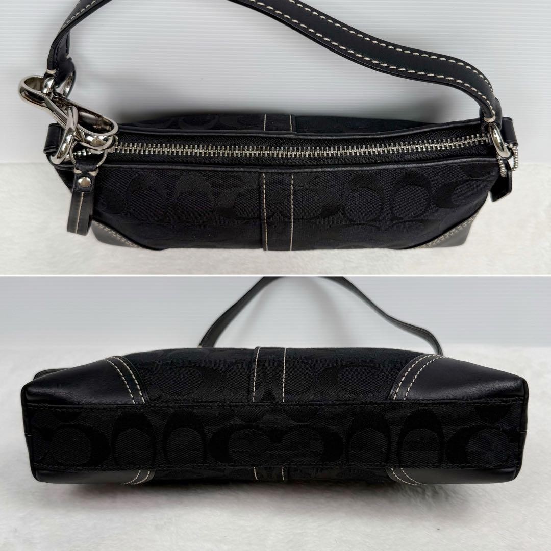 Coach Signature Accessory Pouch Black Y2K Used From Japan | eBay