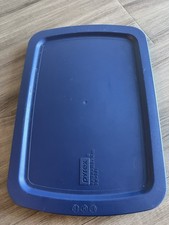 Pyrex C-233-PC Blue Rectangle Plastic Replacement Food Storage Lid Cover