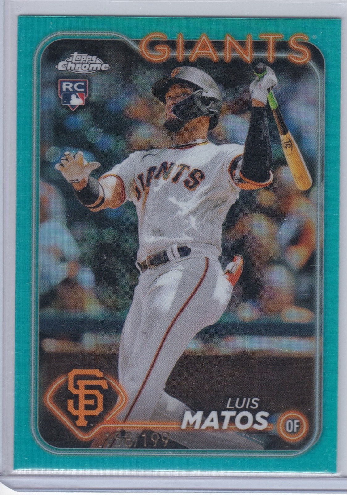 2024 Topps Chrome Aqua Refractor /199 Luis Matos #270
