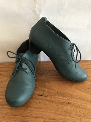 /  ARA blue Green Lace Up Ankle Boots Booties 7 H