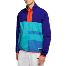 Nike Flight Basketball Jacket Blue / Orange CN8508-359 Men's