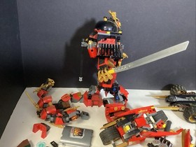 LEGO NINJAGO Samurai Mech 9448, Jet 9442, Cole&rsquo;s Tread Assault 9444 Not Complete
